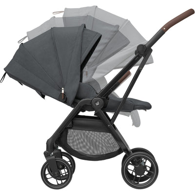 Carrinho de Bebê Maxi-Cosi Leona² Twillic Graphite - Reclinável e Regulável em Altura