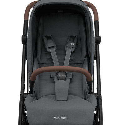 Carrinho de Bebê Maxi-Cosi Leona² Twillic Graphite - Cinto Com Fivela Magnética